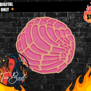 Pan dulce svg Concha svg Mexican Sweet bread svg file only Layered