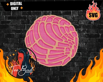 Pan dulce svg Concha svg Mexican Sweet bread svg archivo solo en capas