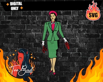 La Dama svg La loteria svg archivo sólo Estratificada