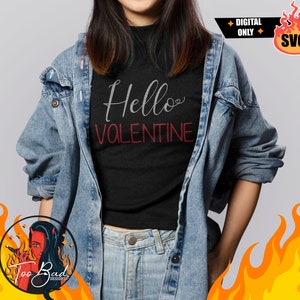 Valentine Svg, Hello Valentine Svg, Valentines Day Svg,