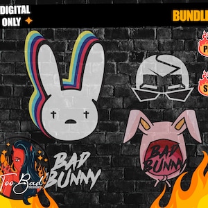 Bad Bunny Svg, Bad Bunny Logo Svg, Bad Bunny Face, Bad Bunny svg png