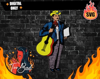 El Musico svg La loteria svg archivo solamente