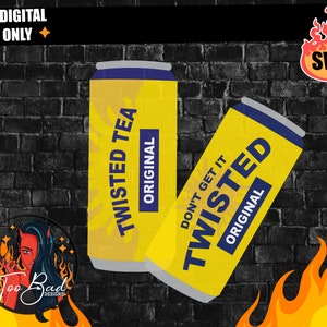 Twisted Tea Original SVG, nicht bekommen es twisted Svg und Png geschichtet 2 Designs 2 Svgs + 2 Pngs
