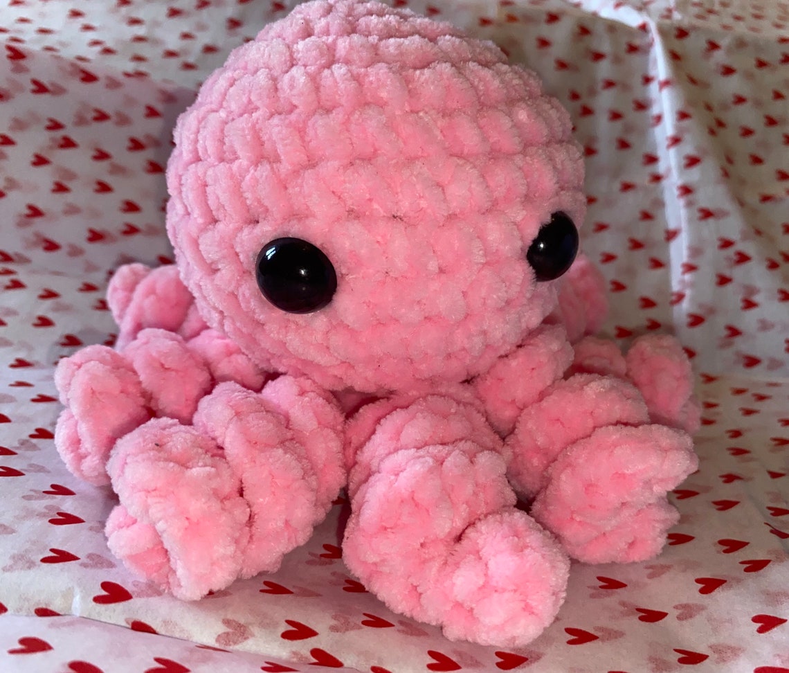 Fluffy Crochet Amigurumi Octopus Etsy