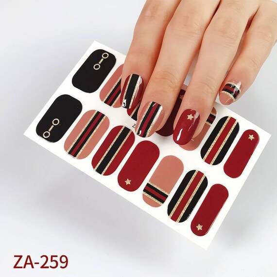 Nail Art Stickers 3D Logo Stickers 美甲贴纸字母国际大牌LOGO标志3d