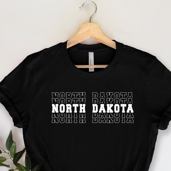 North Dakota Shirt, North Dakota Home Tee, North Dakota T-shirt, The North Dakota State Shirt, North Dakota Tee, Travel Gift