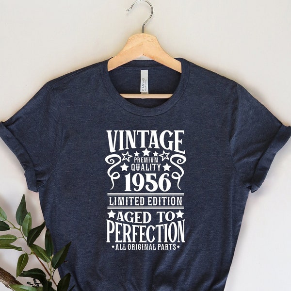 Vintage 1956 Shirt, 1956 Shirt, 1956 T-shirt,  Birthday Shirt, Birthday Gift, Birthday Gifts for Men,  Birthday Gifts for Women, Vintage Tee