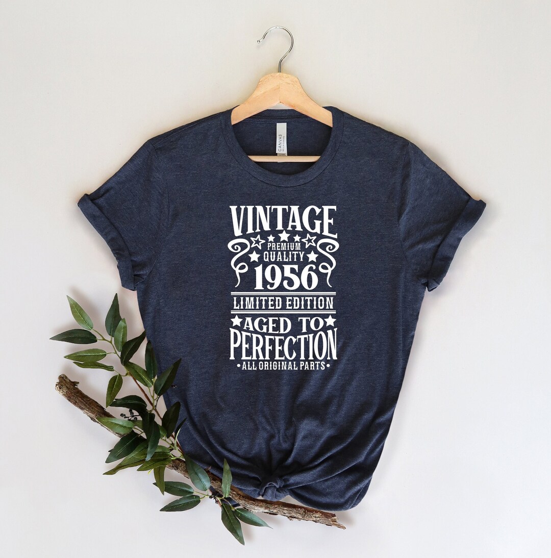 1956 Vintage 69th Birthday Shirt For Men - Custom Retro Birthday Tee Gift - View #8