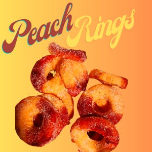 Peach Rings wax melts/ Watermelon Rings wax melts/ Apple Rings wax melts/ food wax melts/ fake food wax melts/ wax melts/ candle embeds