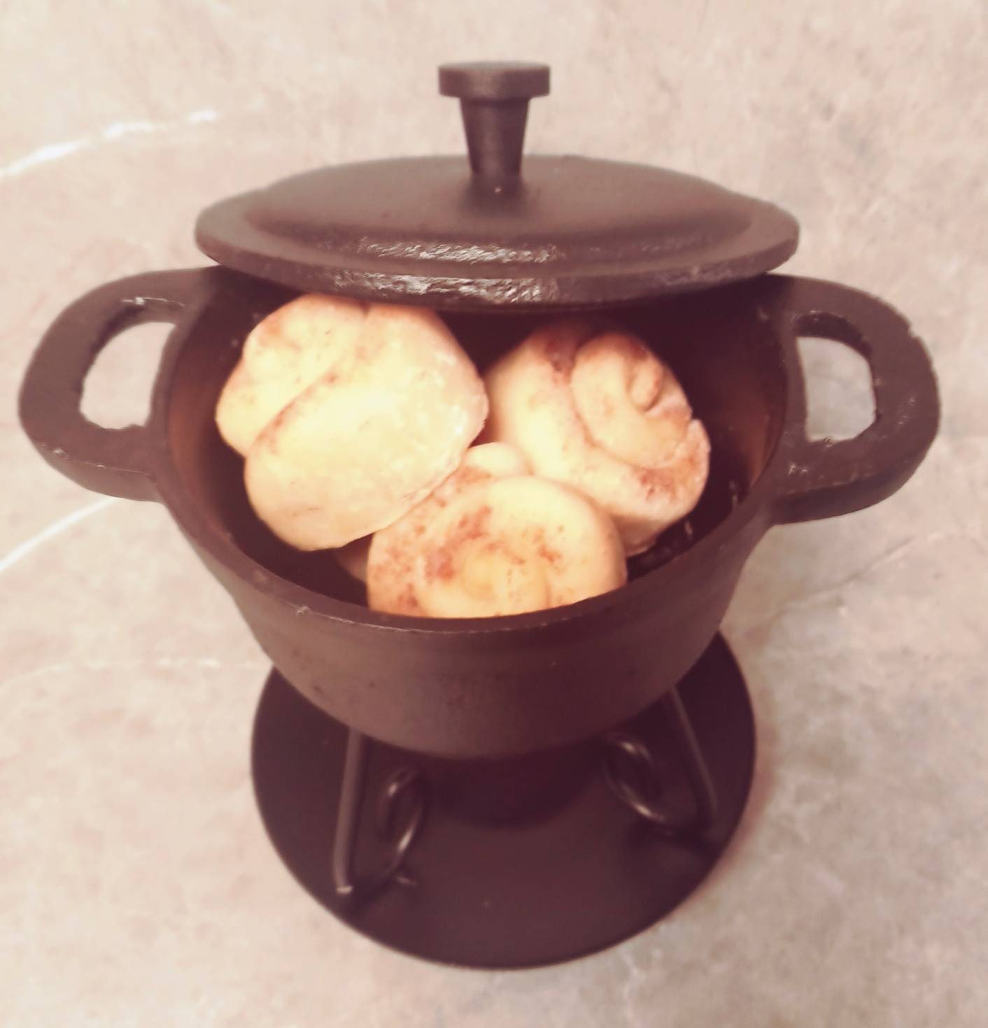 Cast Iron Dutch Oven Wax Melter w/Lid