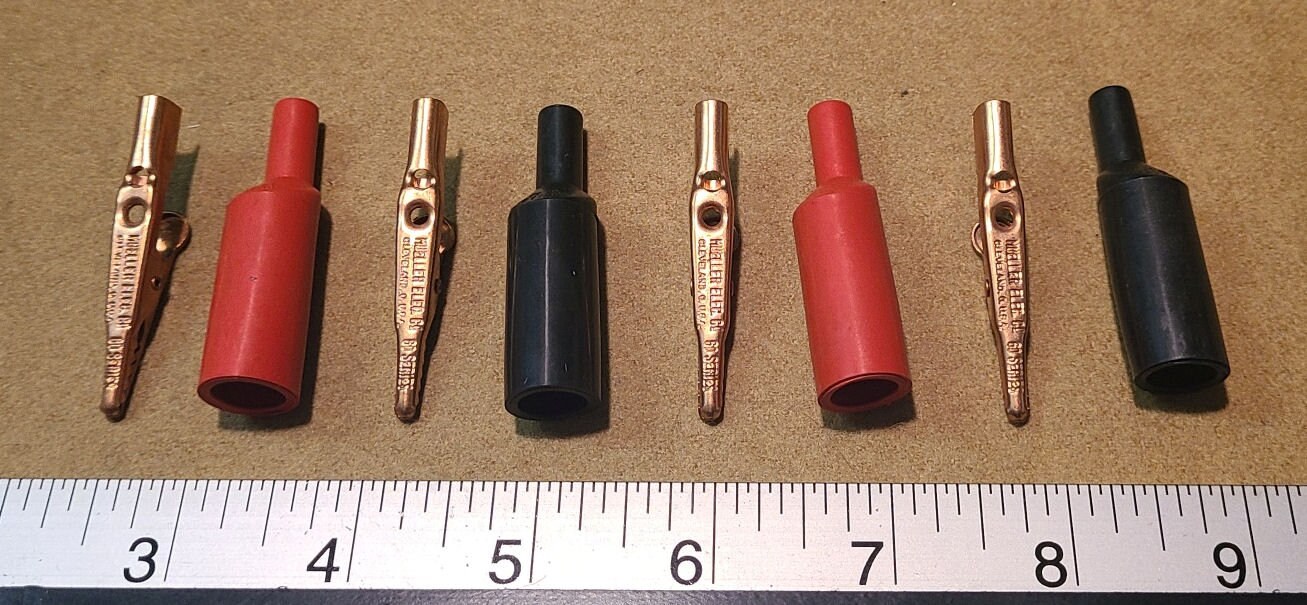 Mueller Clips Mueller Model 60c Vintage Copper Electrical Alligator or Crocodile ...