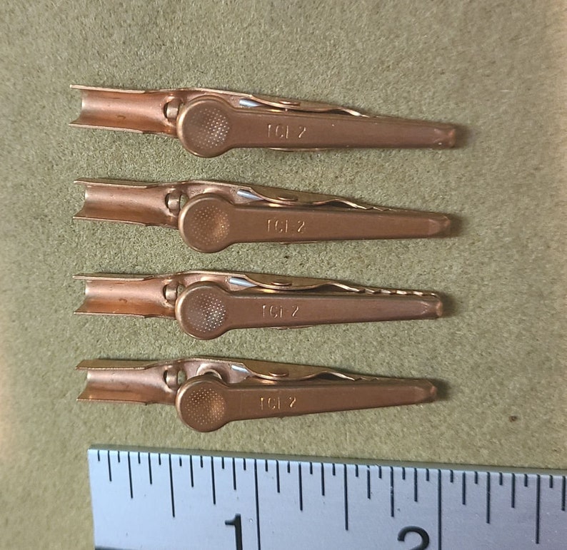 Mueller Clips Mueller Model 60c Vintage Copper Electrical Alligator or Crocodile ...