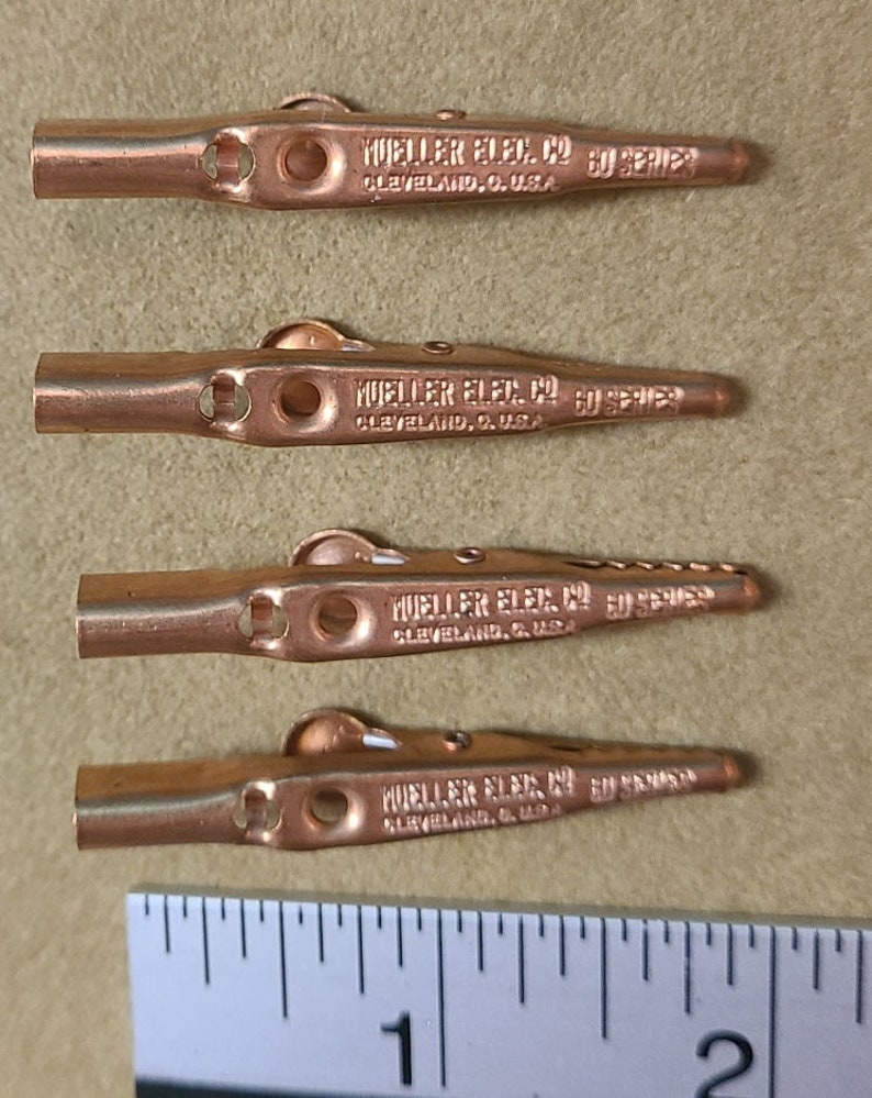 Alligator Ruler Mueller Model 60c Vintage Copper Electrical Alligator or Crocodile ...
