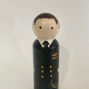 Custom Pilot Peg Doll