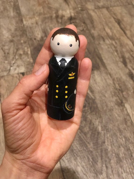 Custom Pilot Peg Doll - Etsy