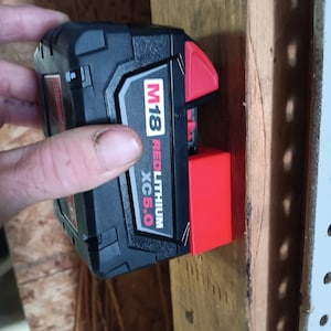 M18 Milwaukee Battery Holder 3d Printed 5pack