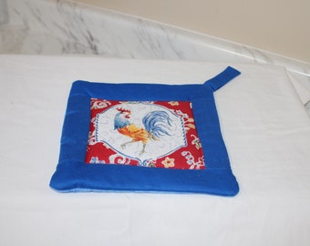 Rooster Print Potholders
