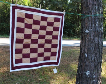 Brick Pattern Quilt Wall Hanging