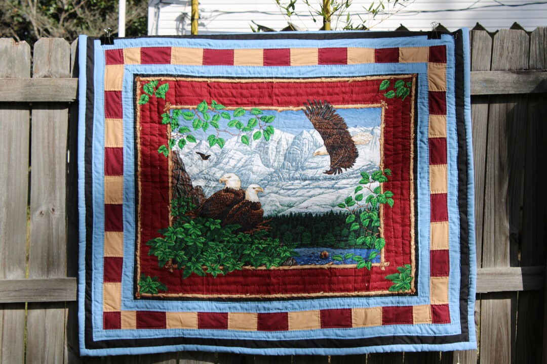 Bald Eagle Quilt Wall Hanging Etsy