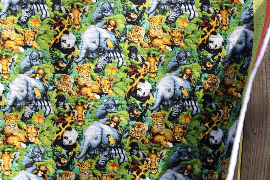 Elephant Print Wall Hanging/ Baby Quilt Etsy