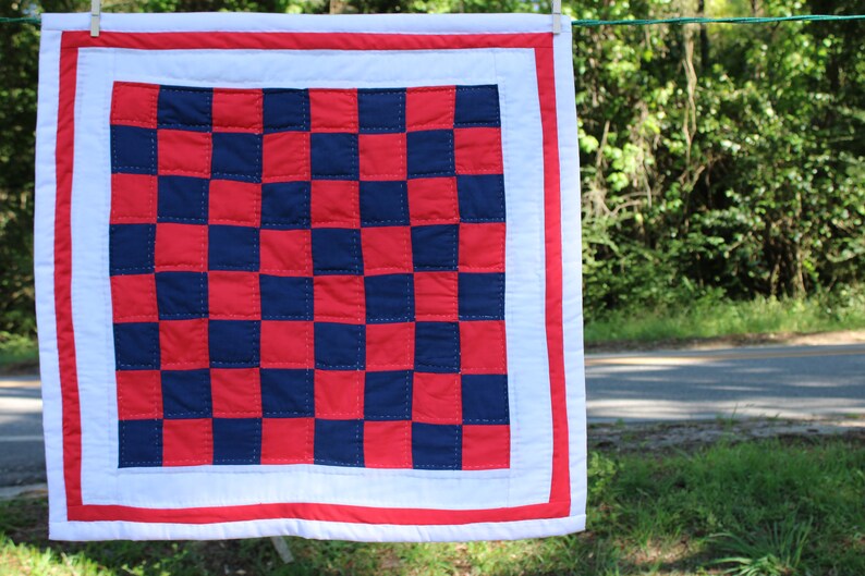 Chess Board or Checkerboard Quilt Block - Etsy