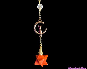 Red Jasper Merkaba Pendulum w/ Crash Course