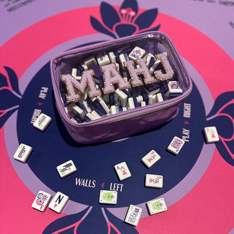 Mahjong-Tasche | Kacheltasche | Personalisierte Spieltasche | Mahjong | Bam Crak Dot-Tasche | Token-Tasche | Mahjong-Tasche | Mahjong-Beutel