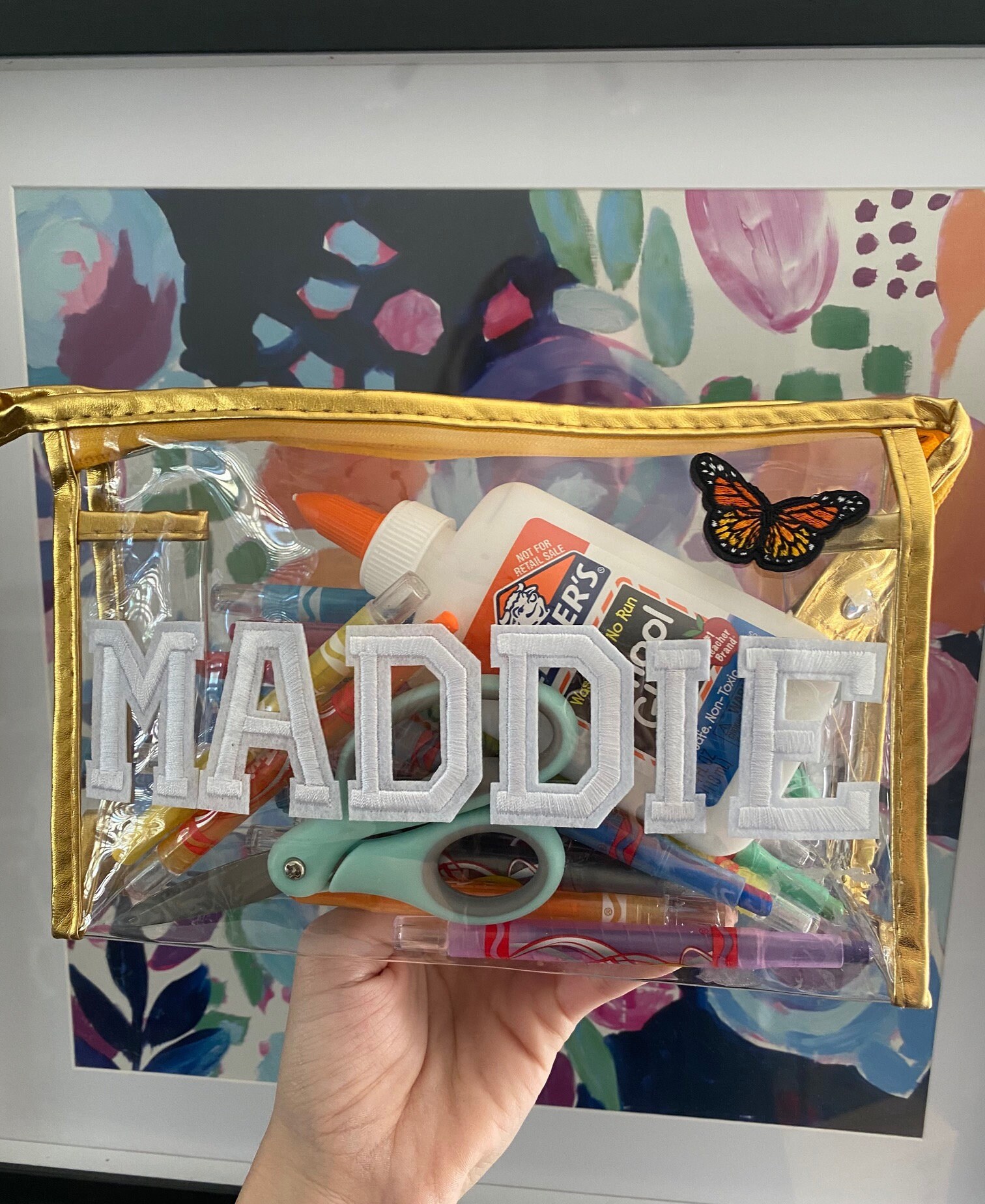 Personalized MEDIUM Clear Cosmetic Bag PVC Transparent Etsy