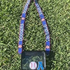 Pasek Los Angeles Dodgers | Torba stadionowa | Przezroczysta torebka | Torba crossbody | Torba meczowa | Torba koncertowa | Pasek z koralikami | Naszywki z szenili