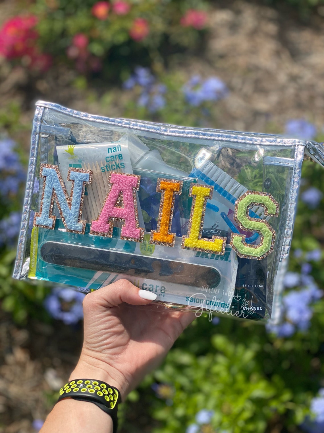 Personalized LARGE Clear Cosmetic Bag with Zipper PVC Etsy