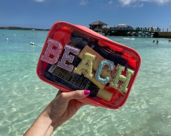 Personalized Clear Bag / Toiletry Bag / Makeup Bag / Travel / Cosmetic Bag / Gift / Bridal Gift / Bridesmaid Gift / Camdyn
