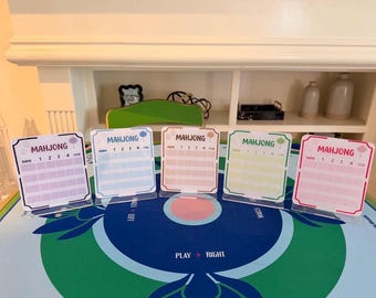 Mahjong dry erase Scoreboard with stand