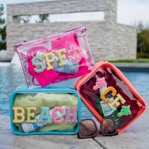 Personalized Clear Bag / Toiletry Bag / Makeup Bag / Travel / Cosmetic Bag / Gift / Bridal Gift / Bridesmaid Gift / Camdyn