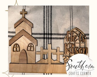 He Is Risen Insert DIY