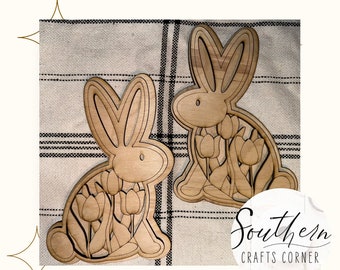 Tulip Bunny Pair DIY