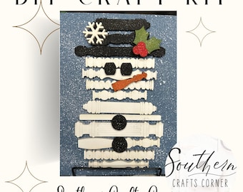 Spindle Snowman Sign DIY