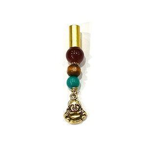 Buddha Hair Charm, Interchangeable Hair Jewelry, Hair Clips - (CHARM ONLY)