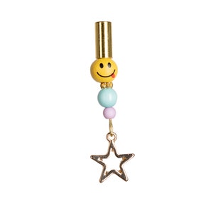 Emoji Hair Charm, Interchangeable Hair Jewelry, Hair Clips - (CHARM ONLY)