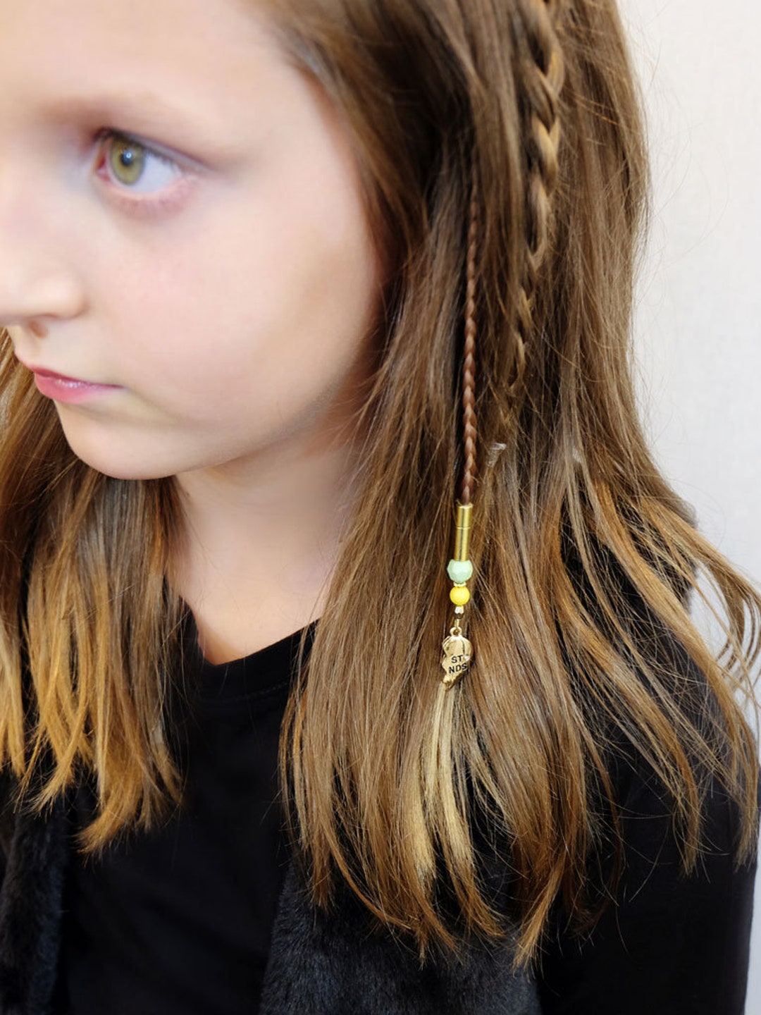 Best Friends Hair Charm With Clip in Hair Extension, Interchangeable ...