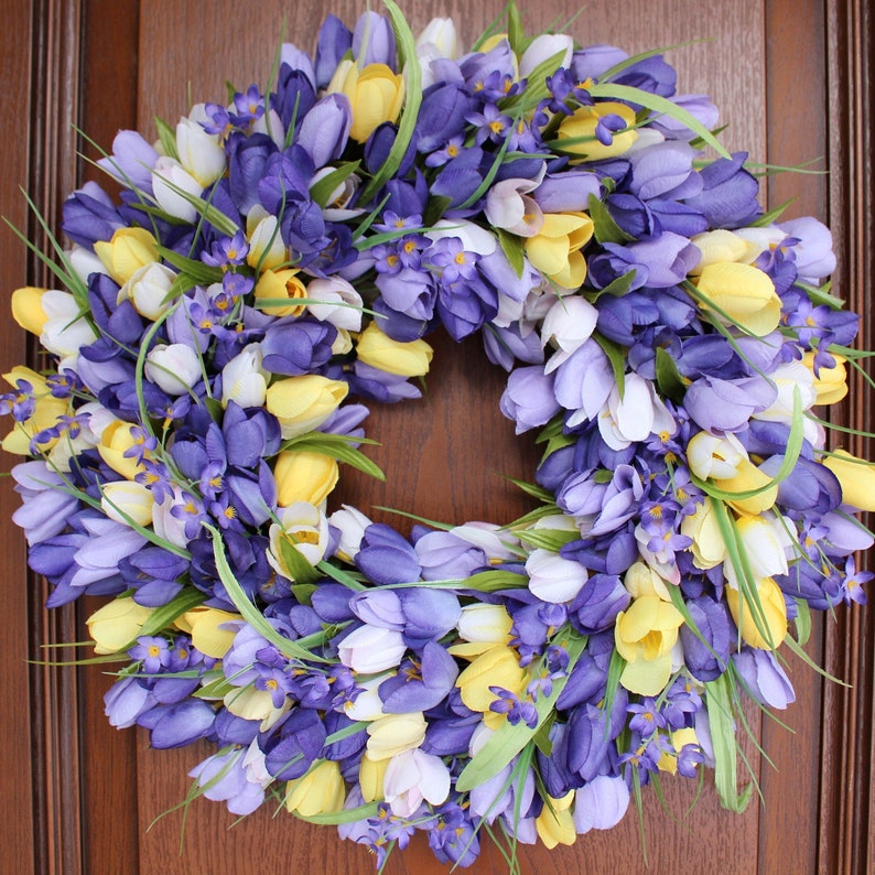 Purple Flower Wreath
