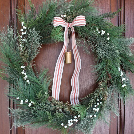 Faux Cypress Mixed Berry & Pine Branch