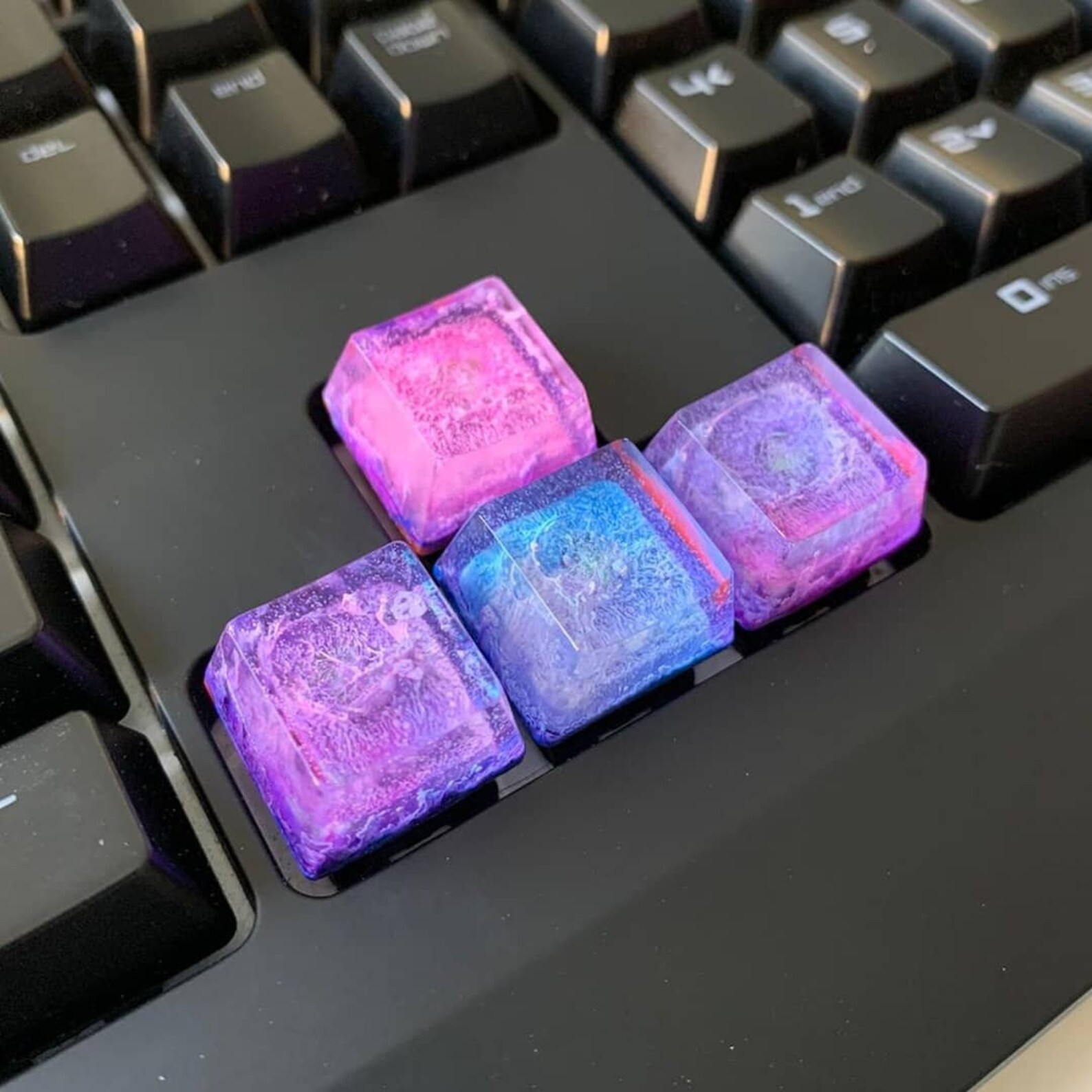 Keycaps of Epoxy Keycaps Custom Keycaps Epoxy Resin Etsy