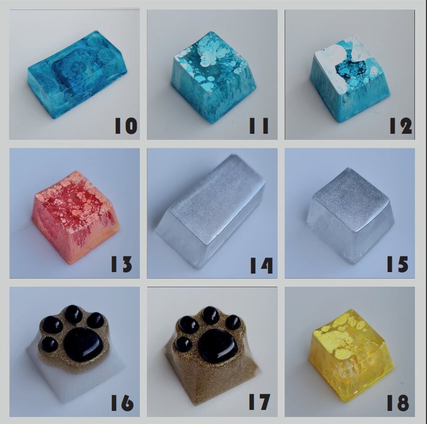 VENTA / Keycaps de epoxi / Keycaps / Keycaps personalizados / Etsy México