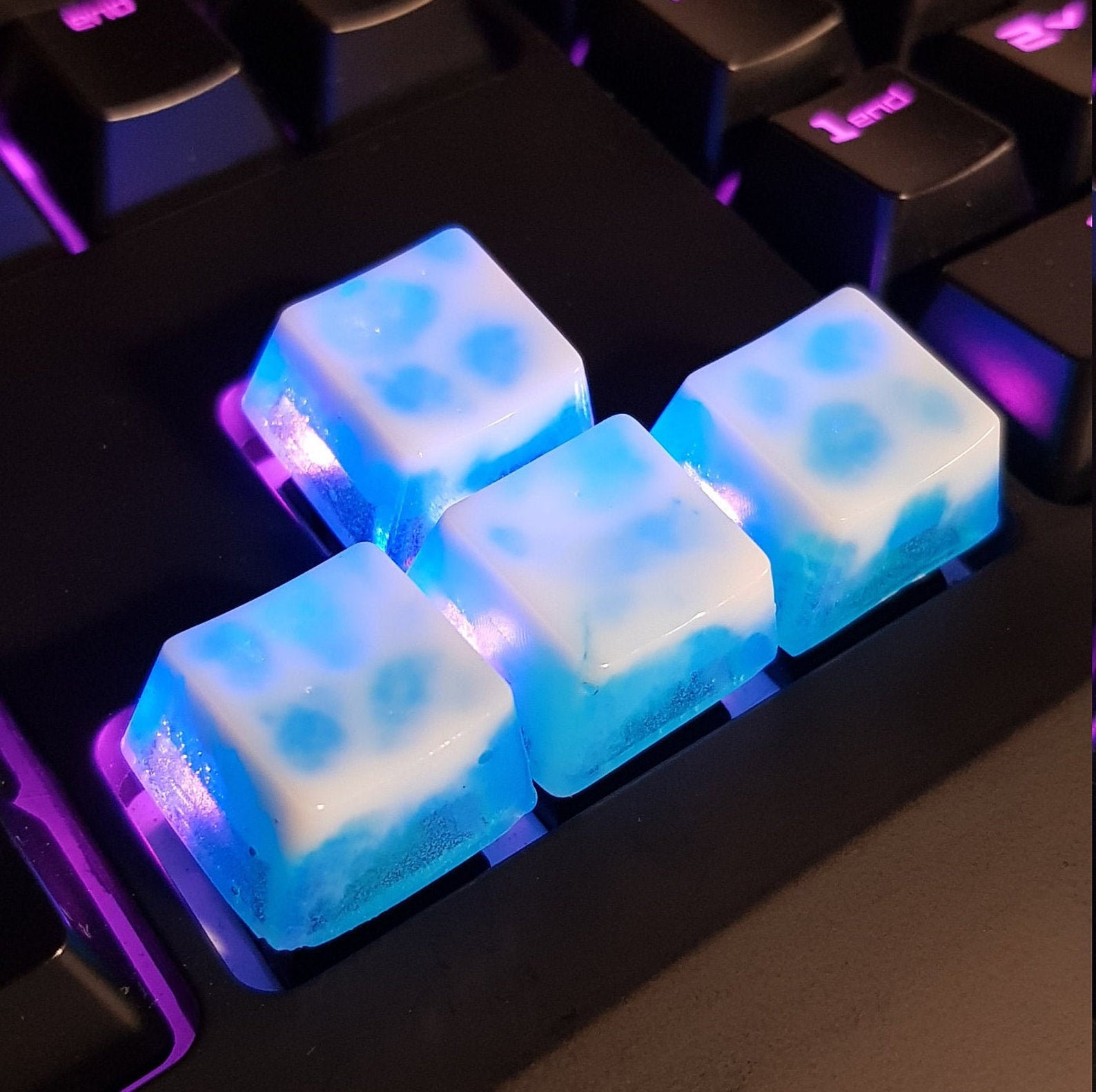 Keycaps van epoxy Keycaps Custom keycaps Epoxy Resin Etsy
