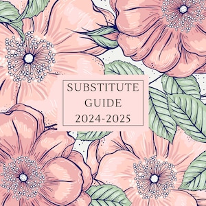 Substitute Teacher Guide for Classroom|Policies Schedules Info for Subs| Sub Teacher Handbook
