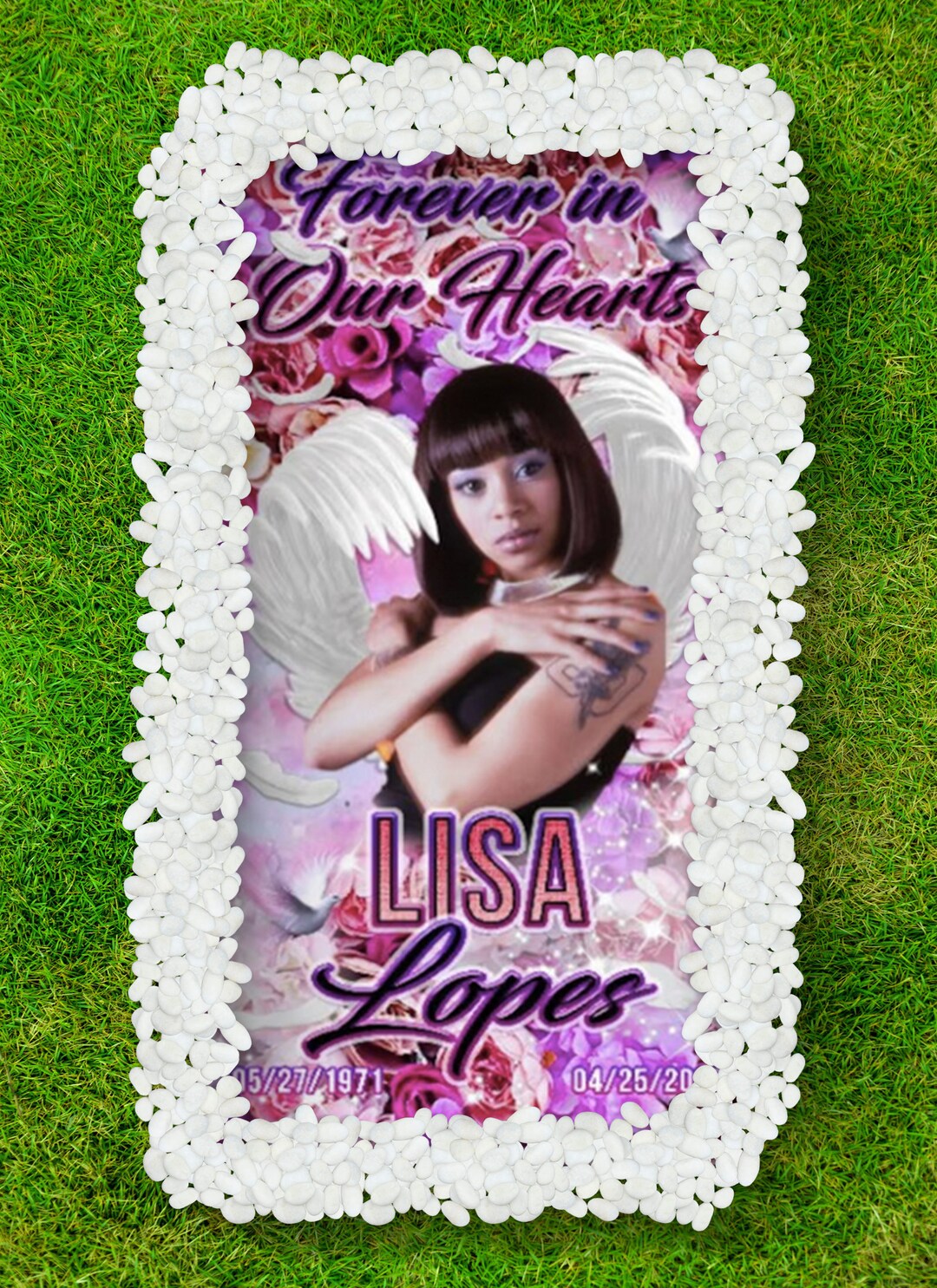 Flower Grave Blanket Memorial Grave Blanket Grave Marker Etsy