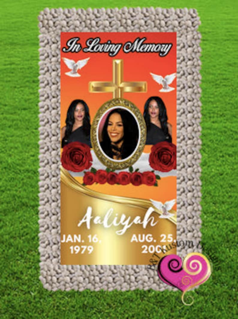 Custom Gold Roses Grave Blanket, Memorial Grave Blanket, Grave Marker