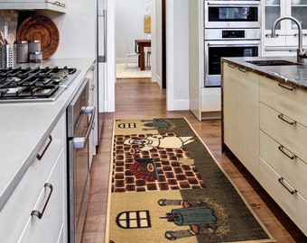 Non Slip Indoor//Outdoor Kitchen Hallway Carpet Hallway Runner 20x59,Grey Cekene Well Woven Machine Washable Runner Rug