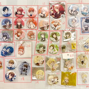 Idolish7 TRIGGER Button Pins, Keycharms, Standees