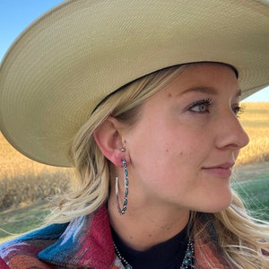 Big Country Turquoise Hoops